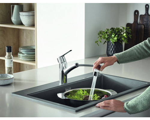 Grohe Quickfix keukenkraan met handdouche START chroom 30307001