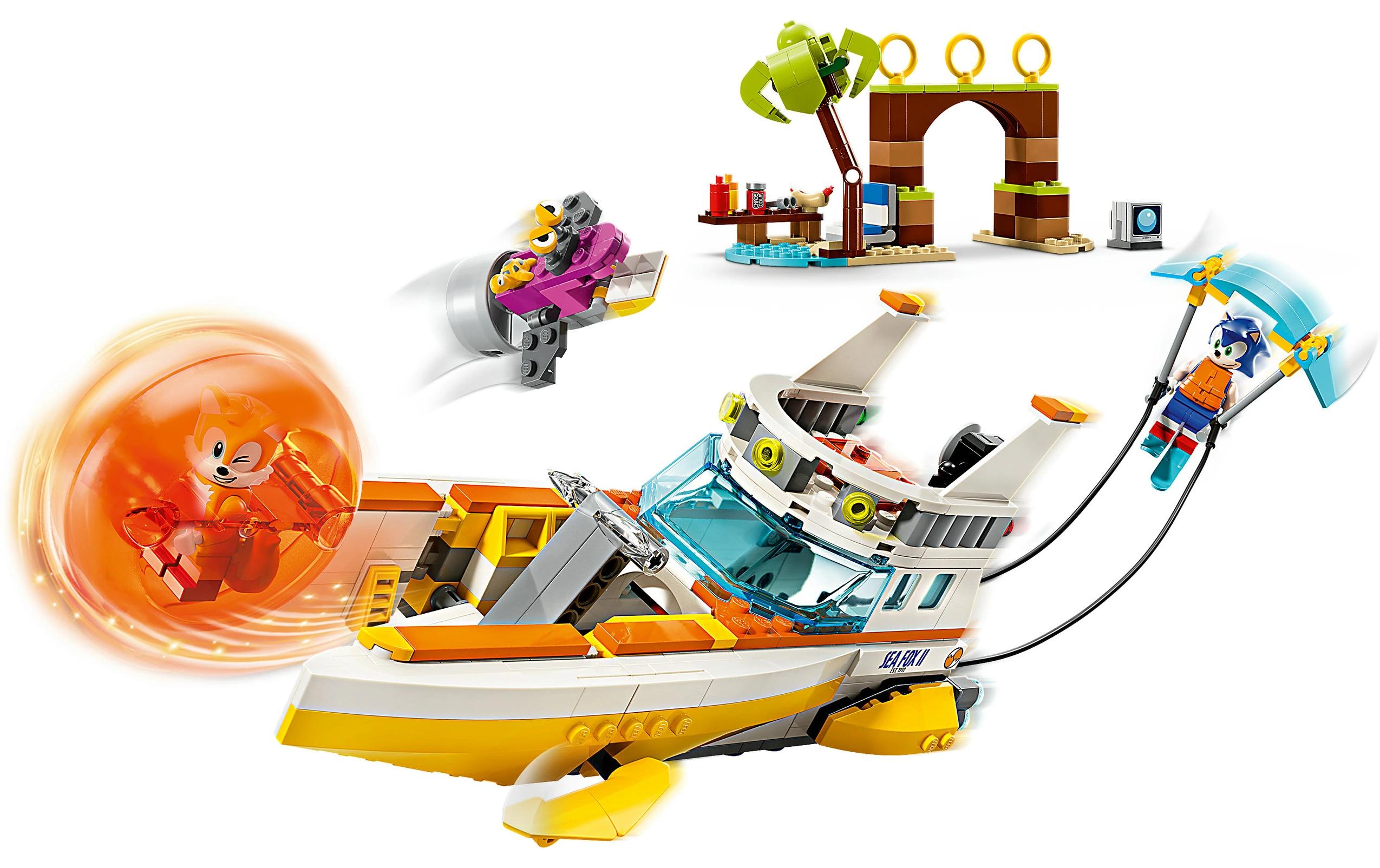 Sonic Tails Abenteuerboot 76997Bauset für Kinder für unzählige Abenteuer mit Sonic