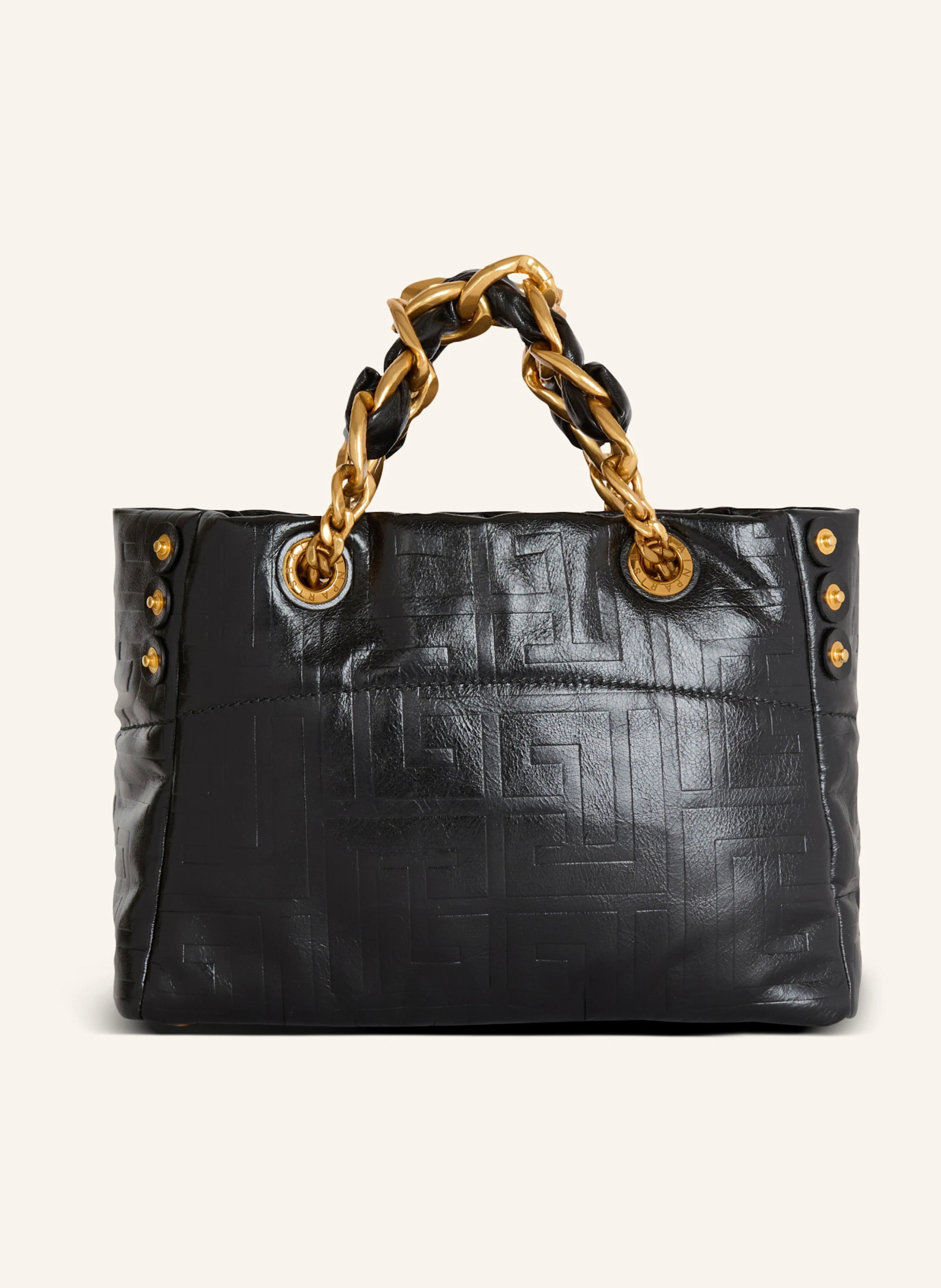 BALMAIN Kleiner Shopper 1945 Soft aus rissigem Kalbsleder