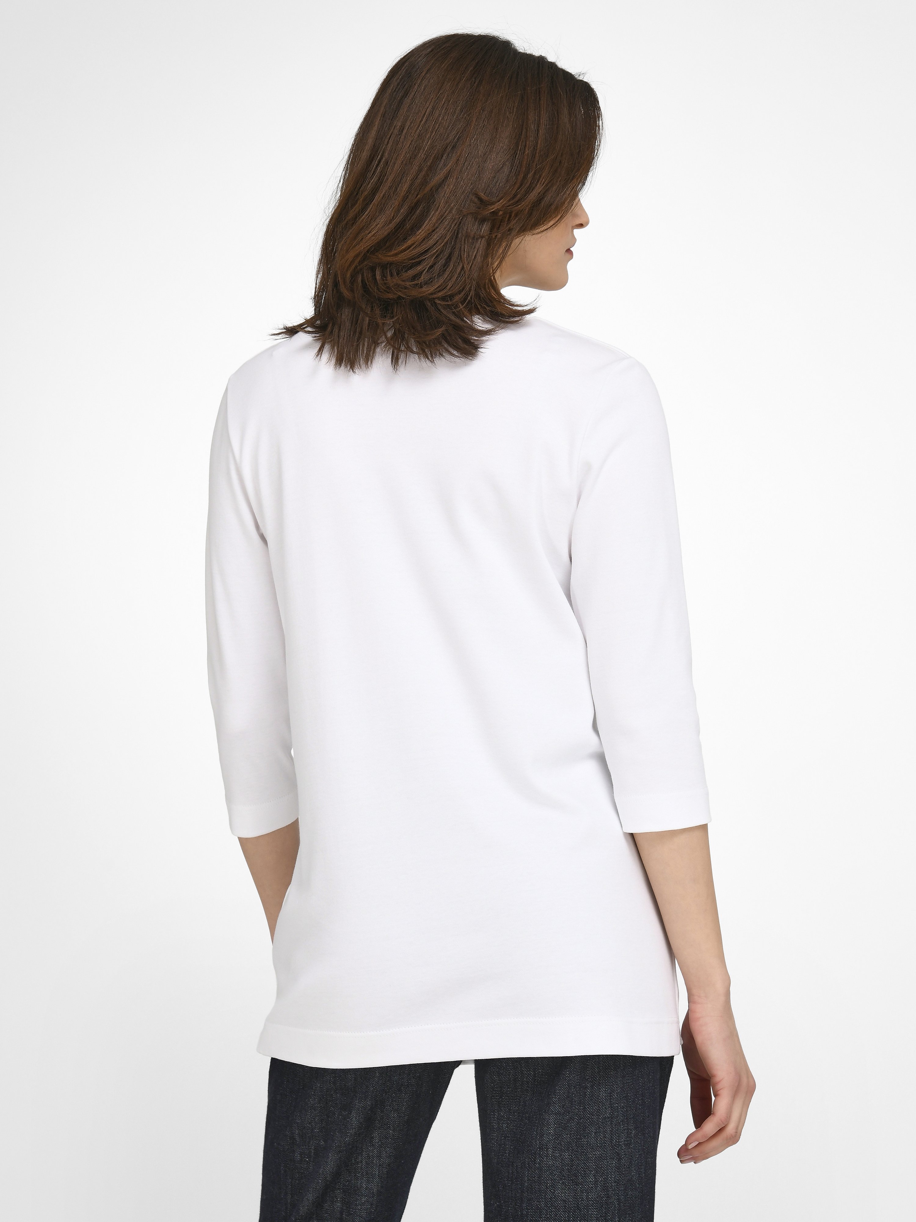 V-Shirt mit 3/4-Arm