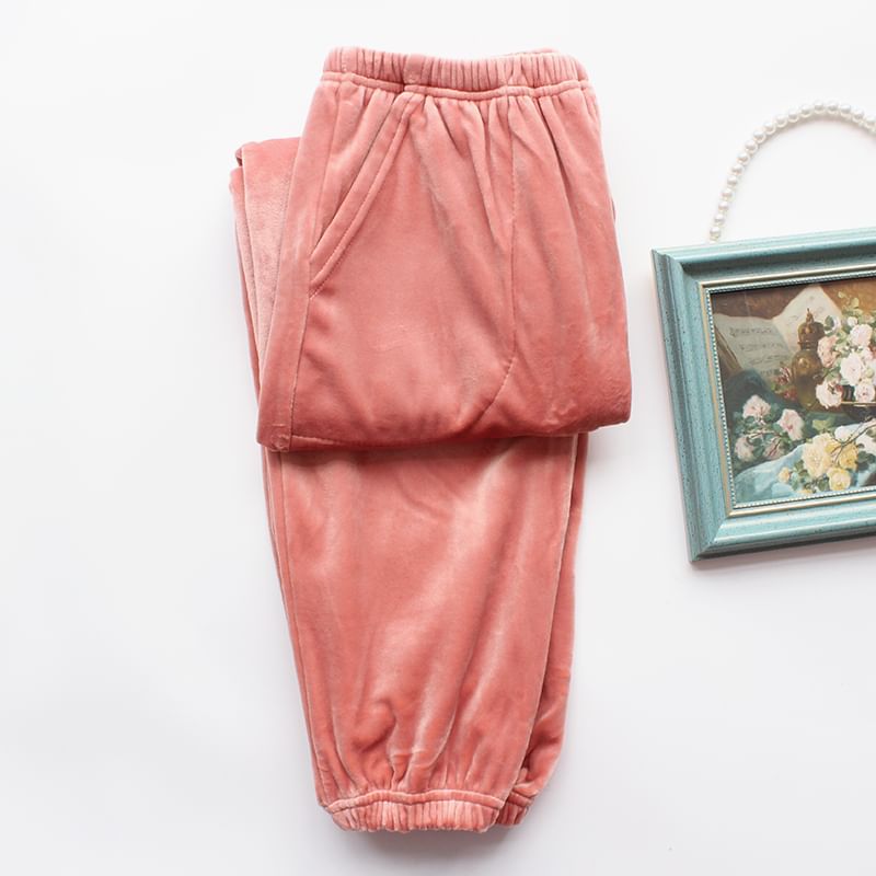 Dogini - Bijpassende fleece pyjamabroek voor koppels (verschillende ontwerpen)