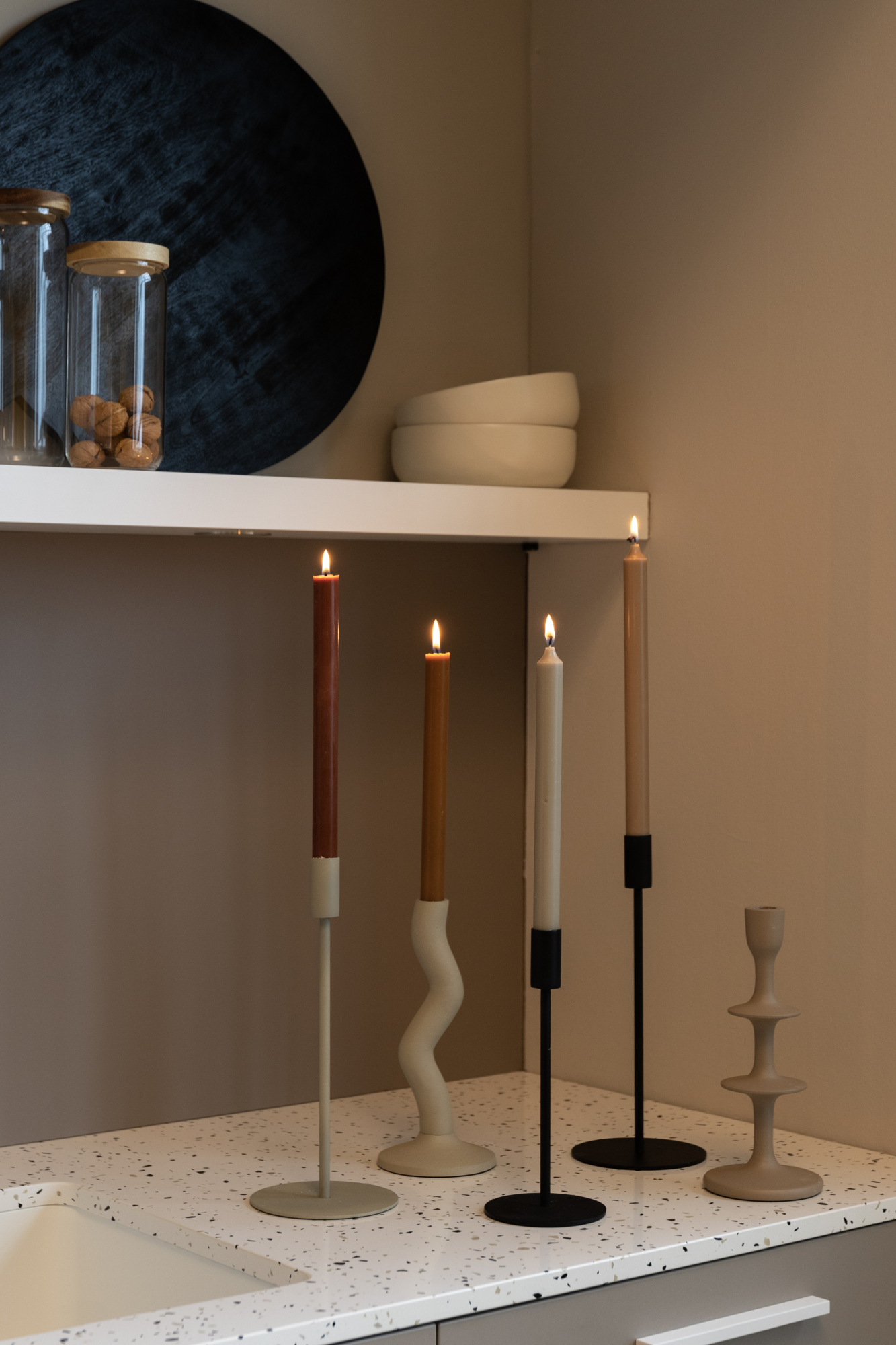 Dinerkaars red orange - set van 8