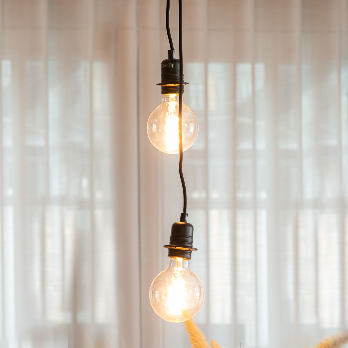 Moderne hanglamp zwart 2-lichts - Cava