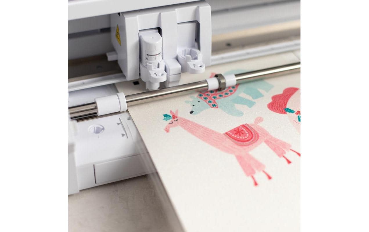 Stickerpapier Glitter WeissKlebendes bedruckbares Papier