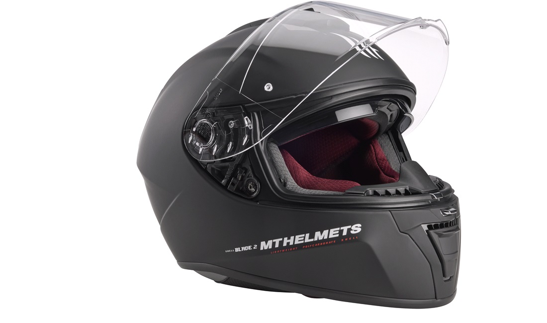 Styrthjelm fullface m/solbrille MT Blade2 SV matsort str. XL