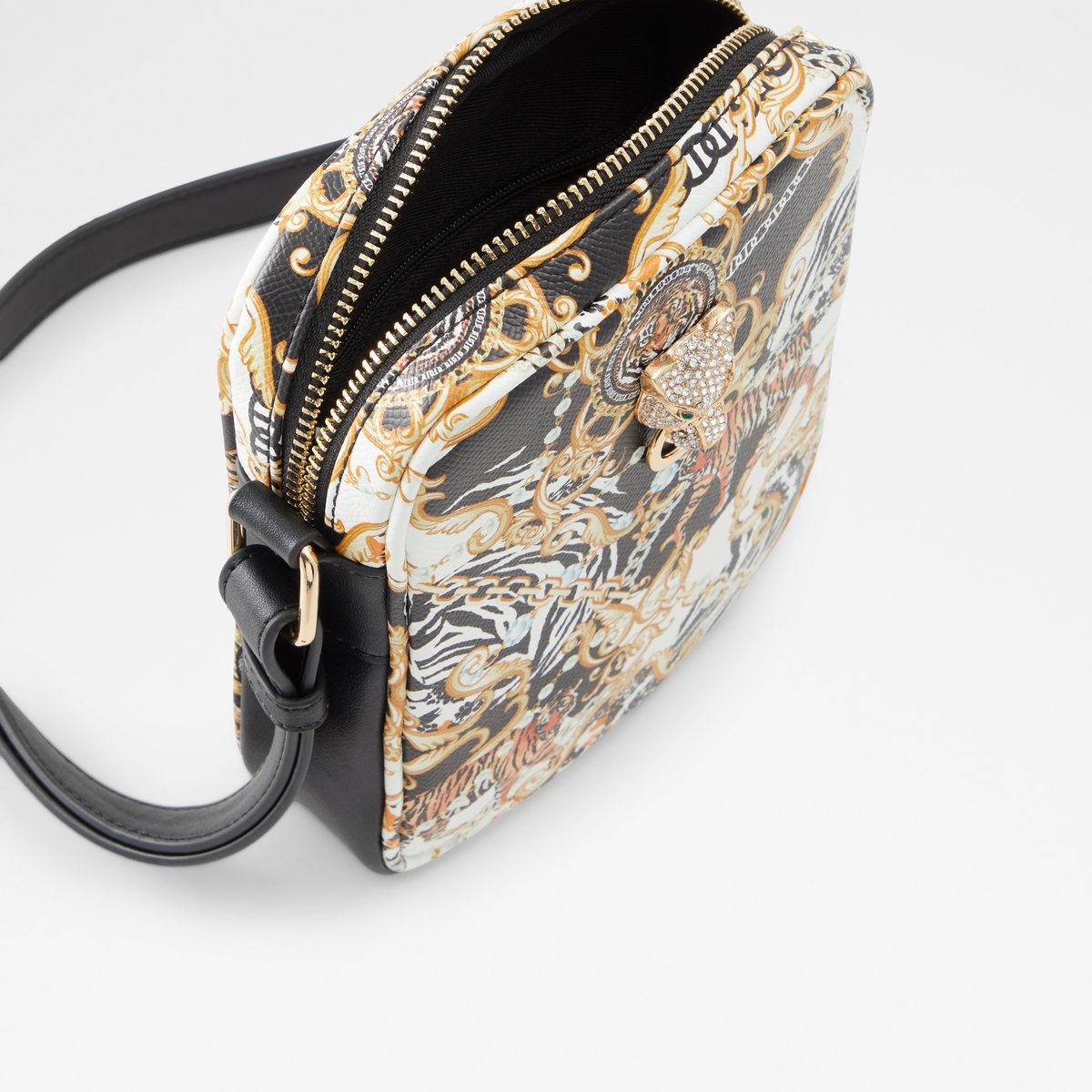 Palbaro Black-Gold Multi Men Bags & Wallets