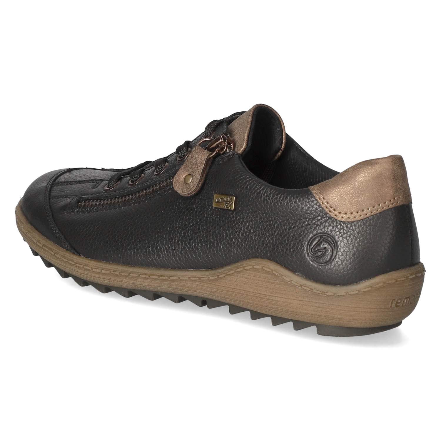 Remonte Halbschuhe - schwarz/braun