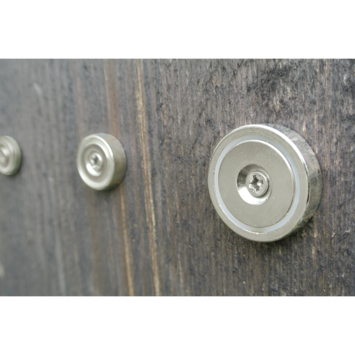 Magneet Neodymium met schroefgat 3x8mm