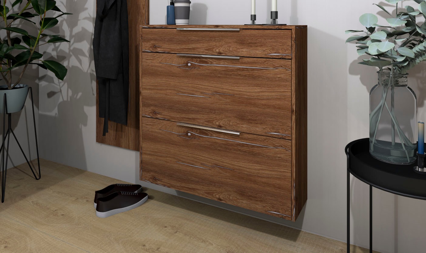 borchardt Möbel Schuhschrank »Oliva« Wandmontage, stehende Montage & Glasböden  unter Mehr aus der Serie