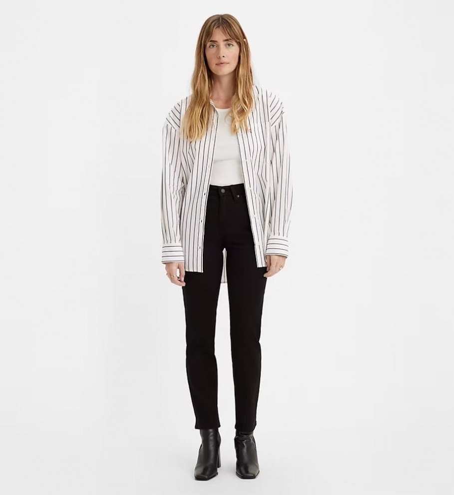 Calça jeans Levi's 724 High Rise Straight preta