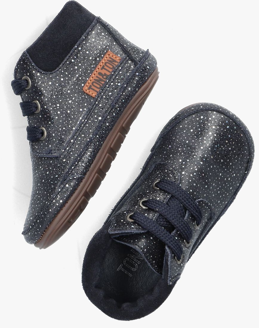 TON & TON zwarte ton & ton babyschoenen lief