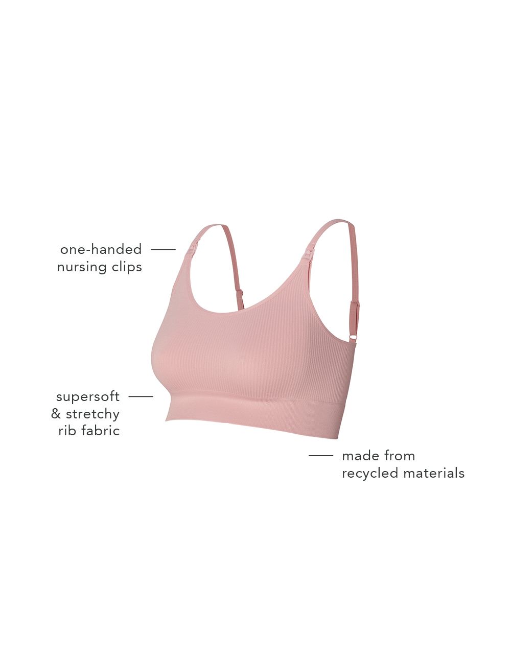 Noppies Maternity Niet-voorgevormde voedingsbh Mira - Pale Mauve