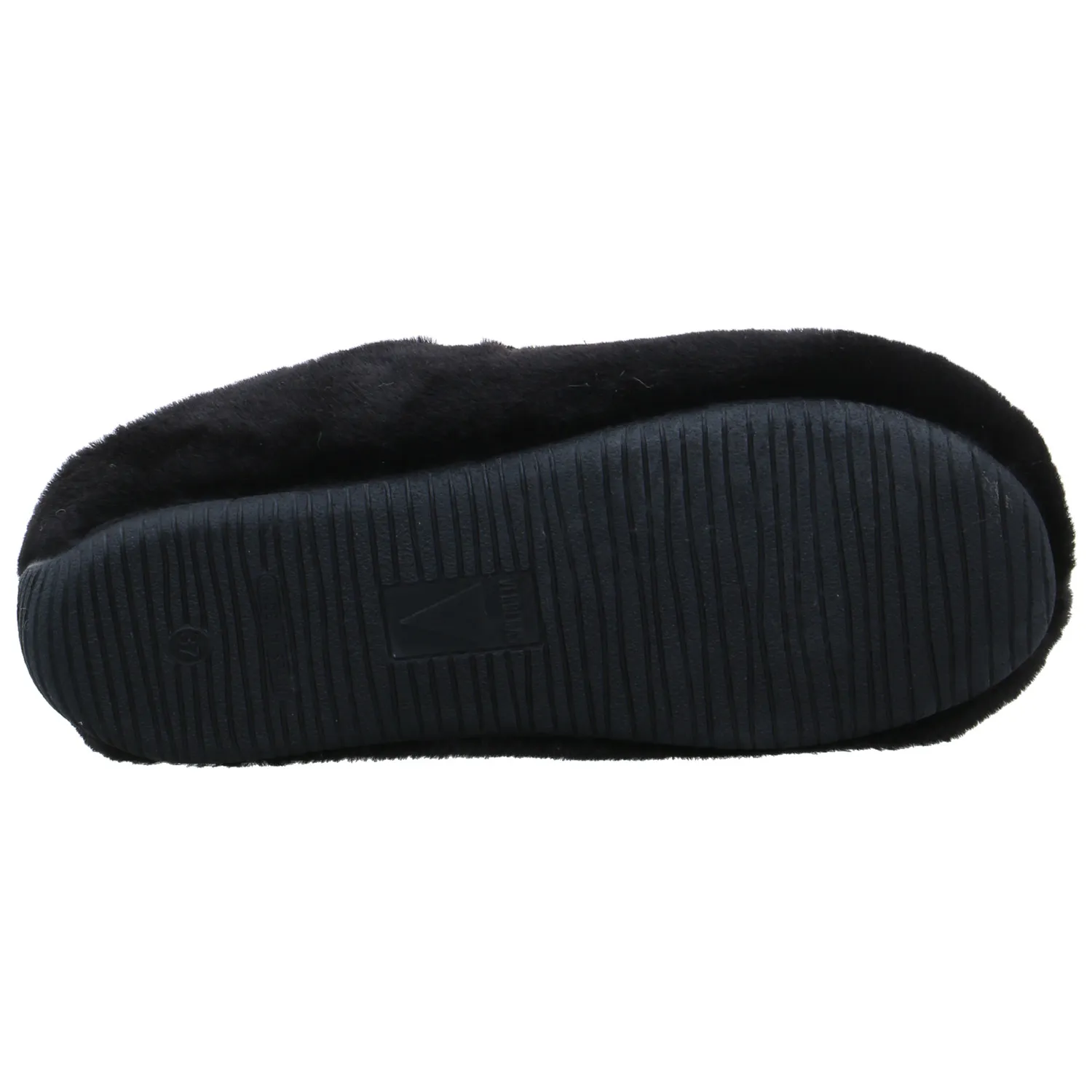 VERBENAS Hausschuh Schwarz Textil