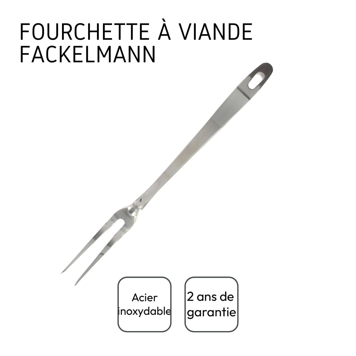 Fourchette à viande et pour barbecue 2 piques Fackelmann Oxford Fackel