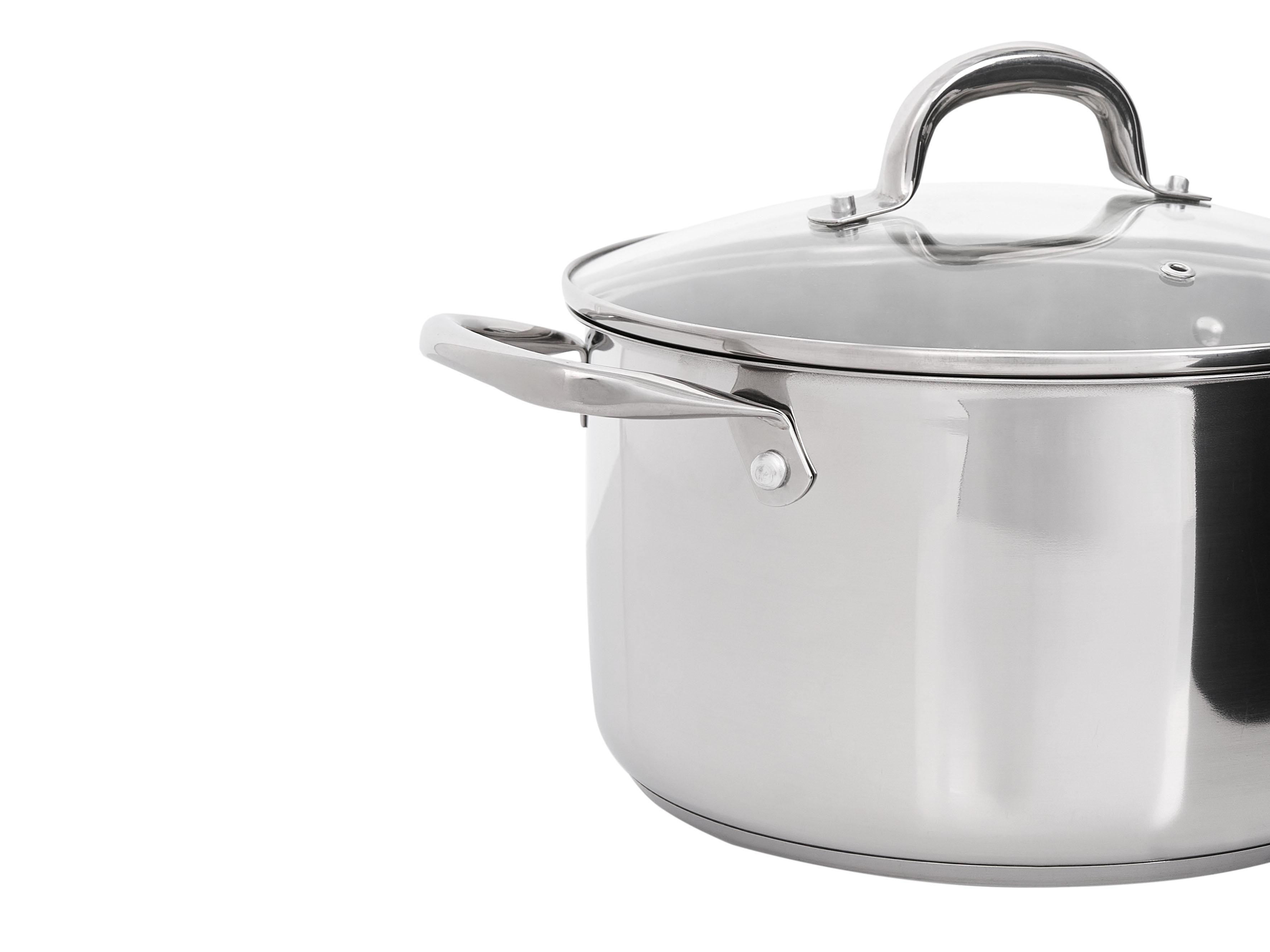 10-delige pannenset PRIMECOOK Roestvrij staal Zilver