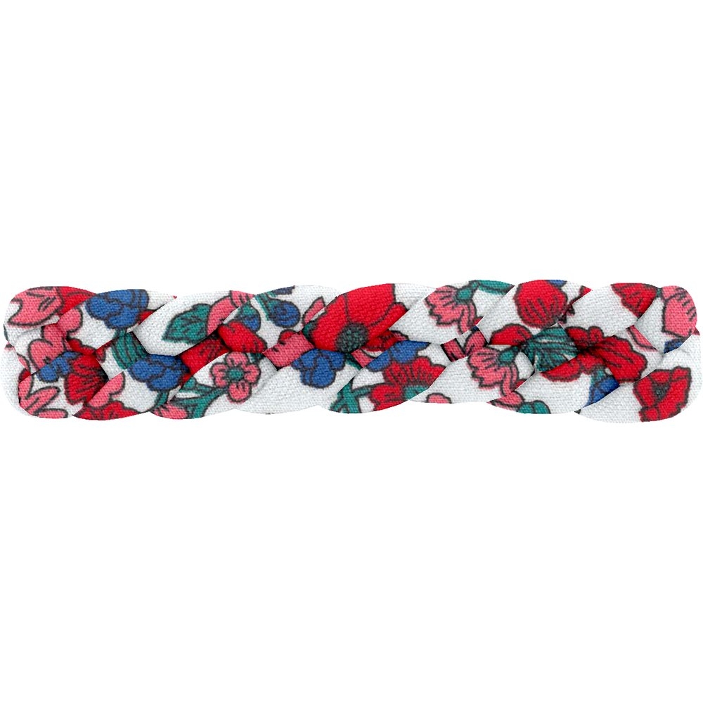 Barrette Cheveux Tressée Prairie Fleurie