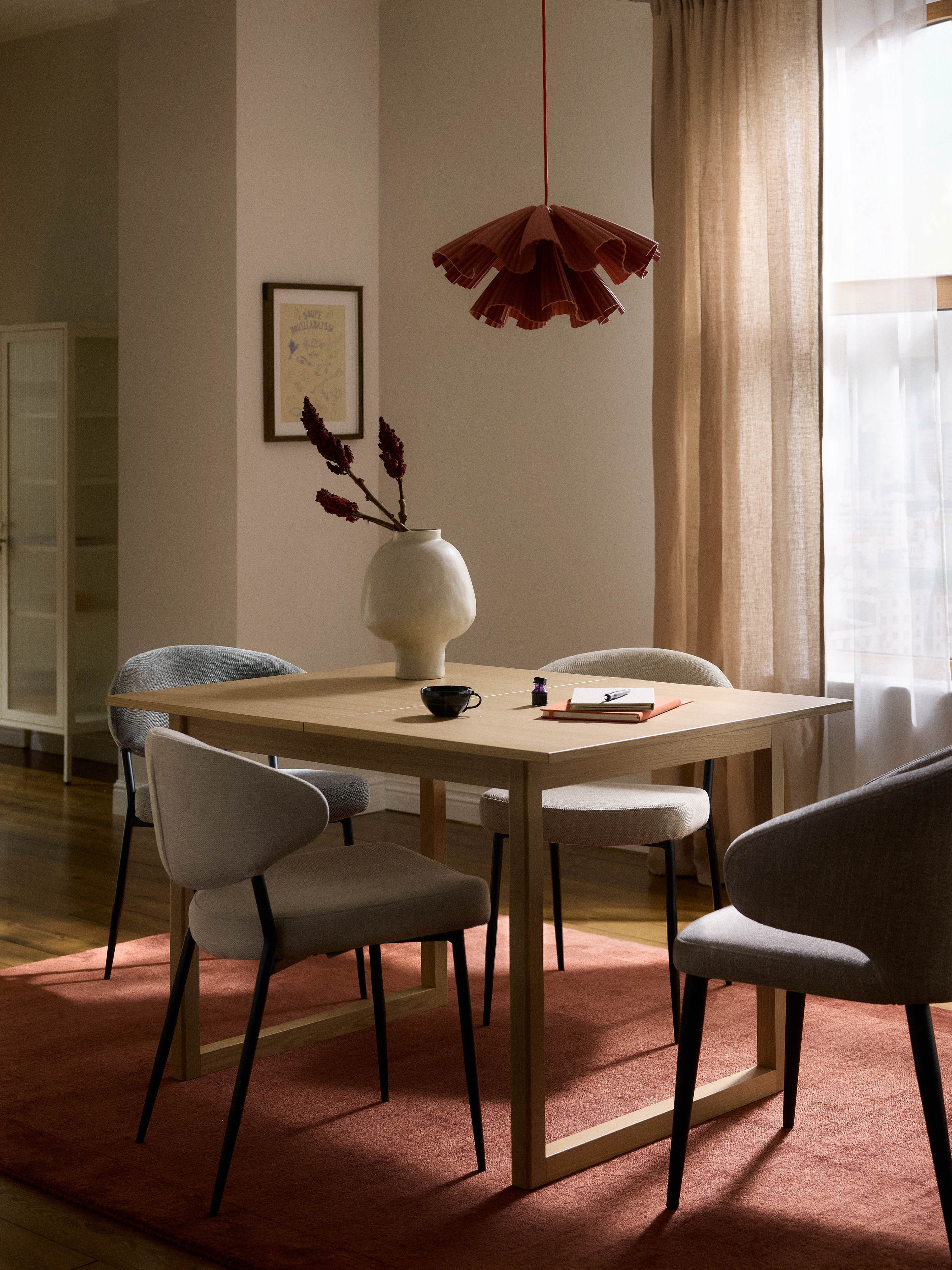 Uitschuifbare eettafel Calla, in verschillende formaten