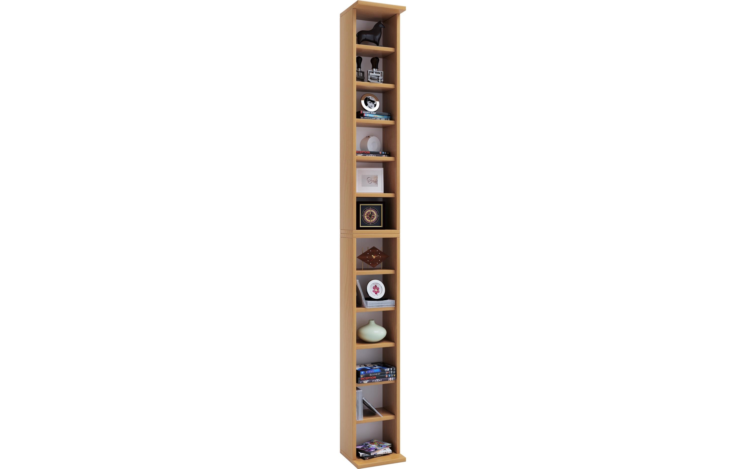 Regal Bigol für CDs 21 x 180 cm, BucheStandregal aus Holz