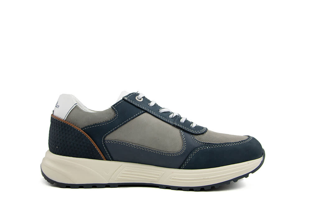 Australian Sneaker Hawker Blue Grey Leather
