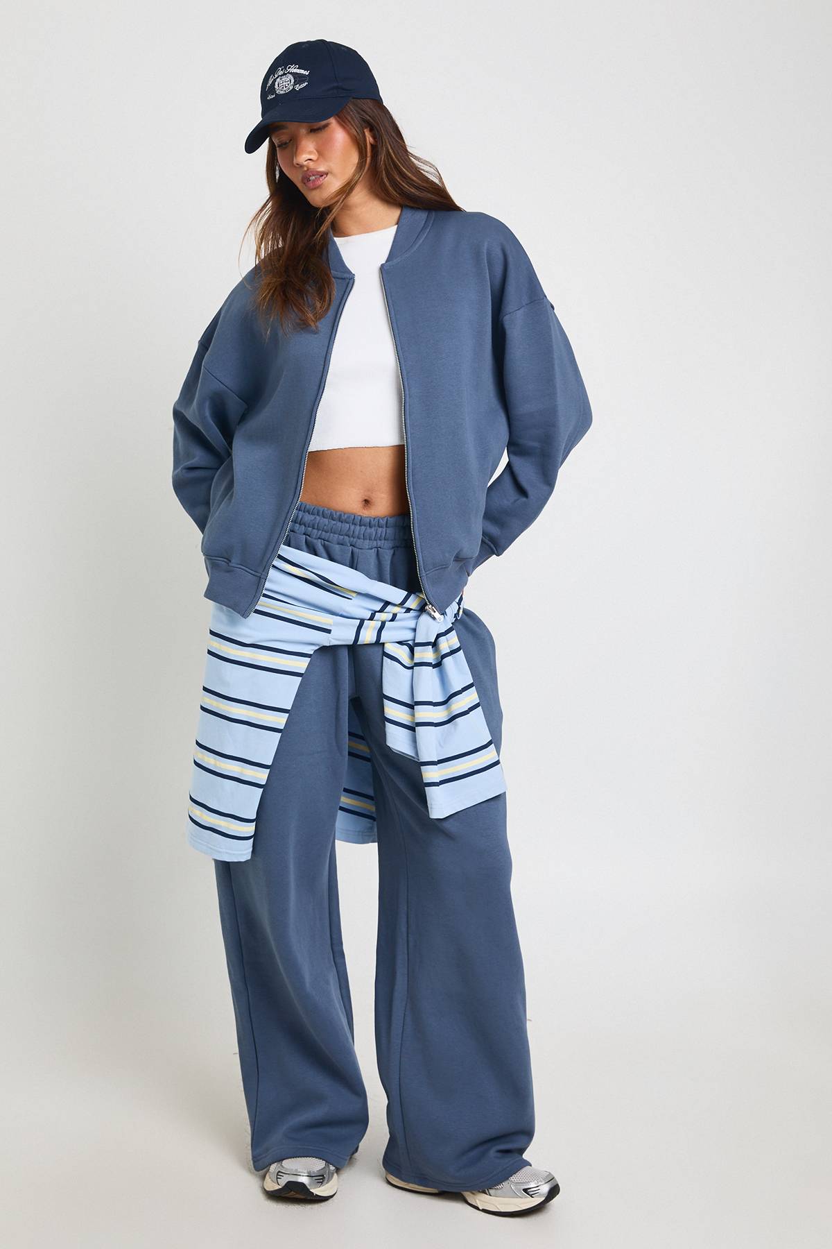 boohoo Ensemble Survêtement Veste Bomber Et Jogger Large