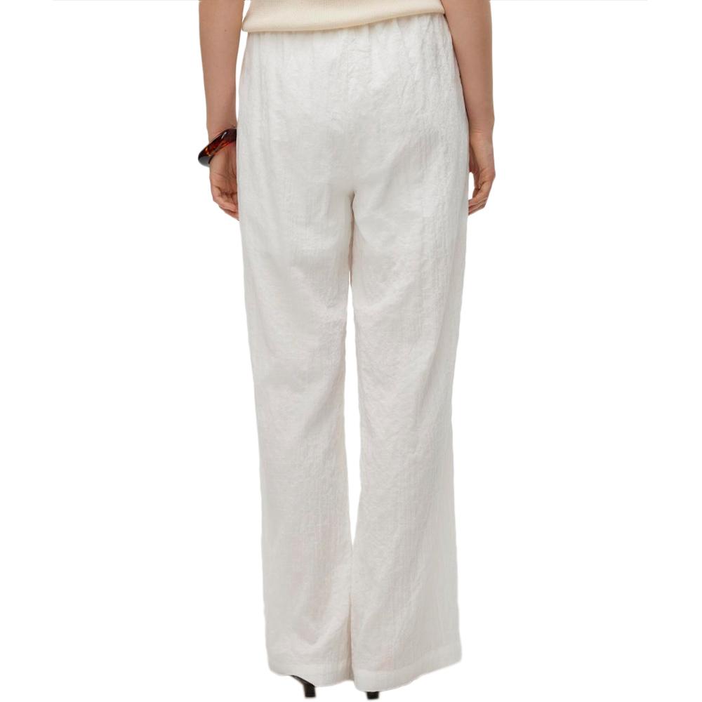 Vero Moda Pantalon Toile Blanc Femme Vero Moda Viola