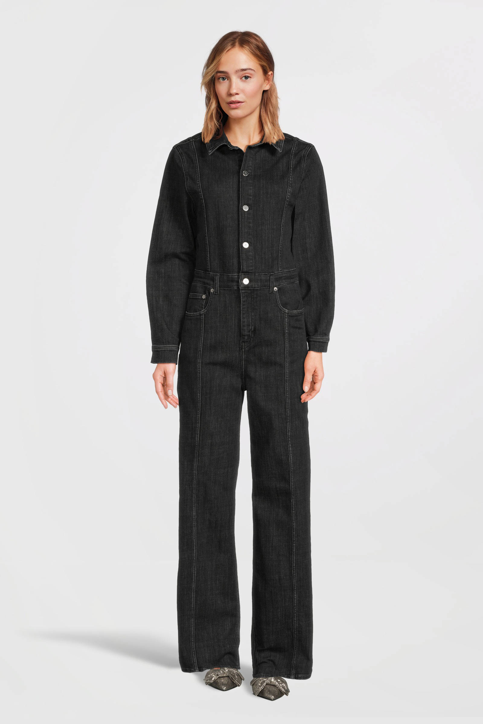 Another-Label jumpsuit Lauren dark grey