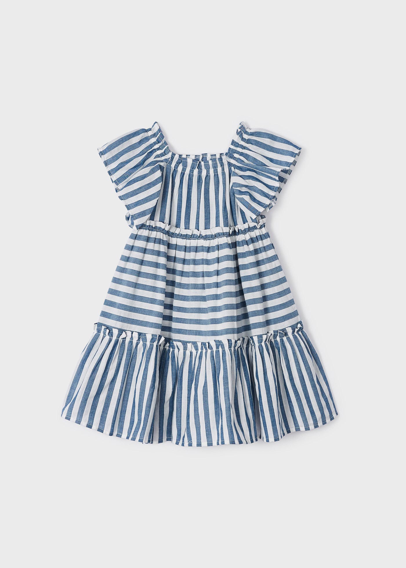 Vestido de algodão estampado para meninas