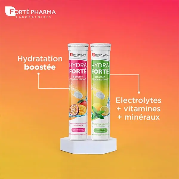 Forté Pharma Hydra Forté Embalagem com 2x24 comprimidos Sabor Manga Maracujá e Hortelã Limão