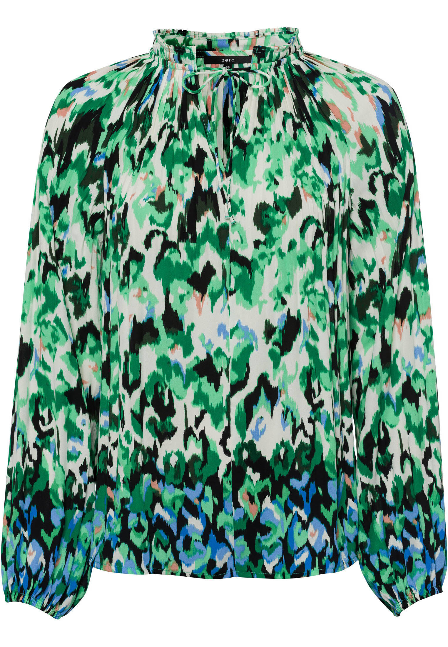 zero| Damen Bluse mit Bindedetail