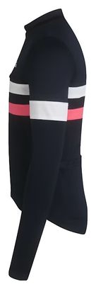 Maillot Manches Longues Rapha Brevet Bleu Foncé / Rose