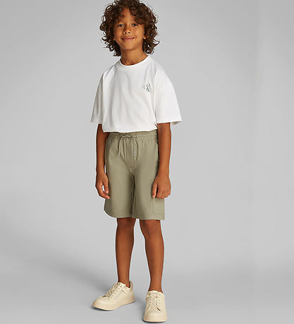 Calvin Klein Shorts - Fallschirm Dry - Lorbeer Oak Grey