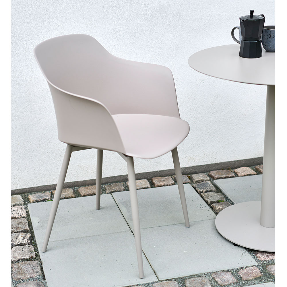 Ronde metalen tuintafel Sieb Zand