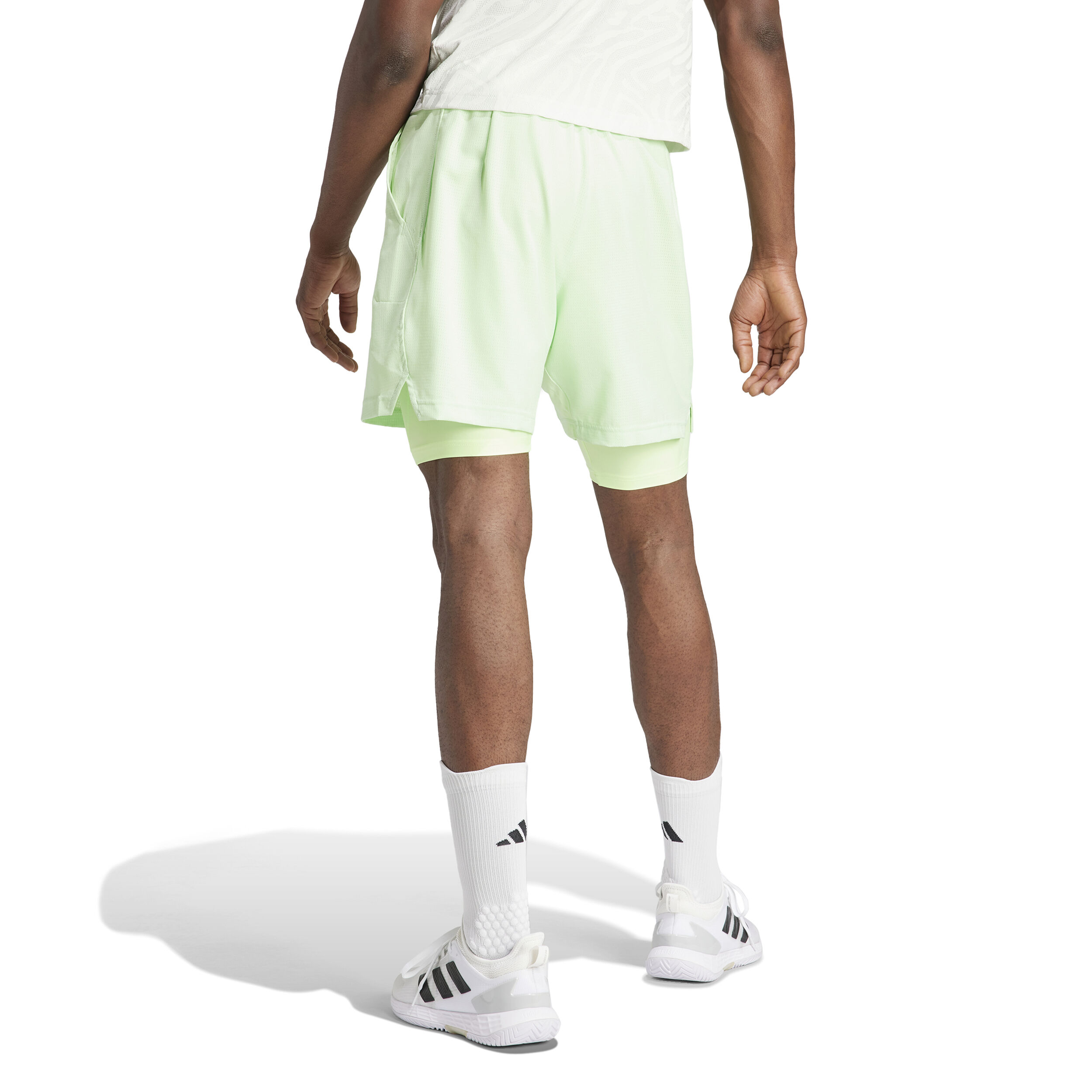 adidas Set With Tight 7in Shorts Hommes - Vert Clair
