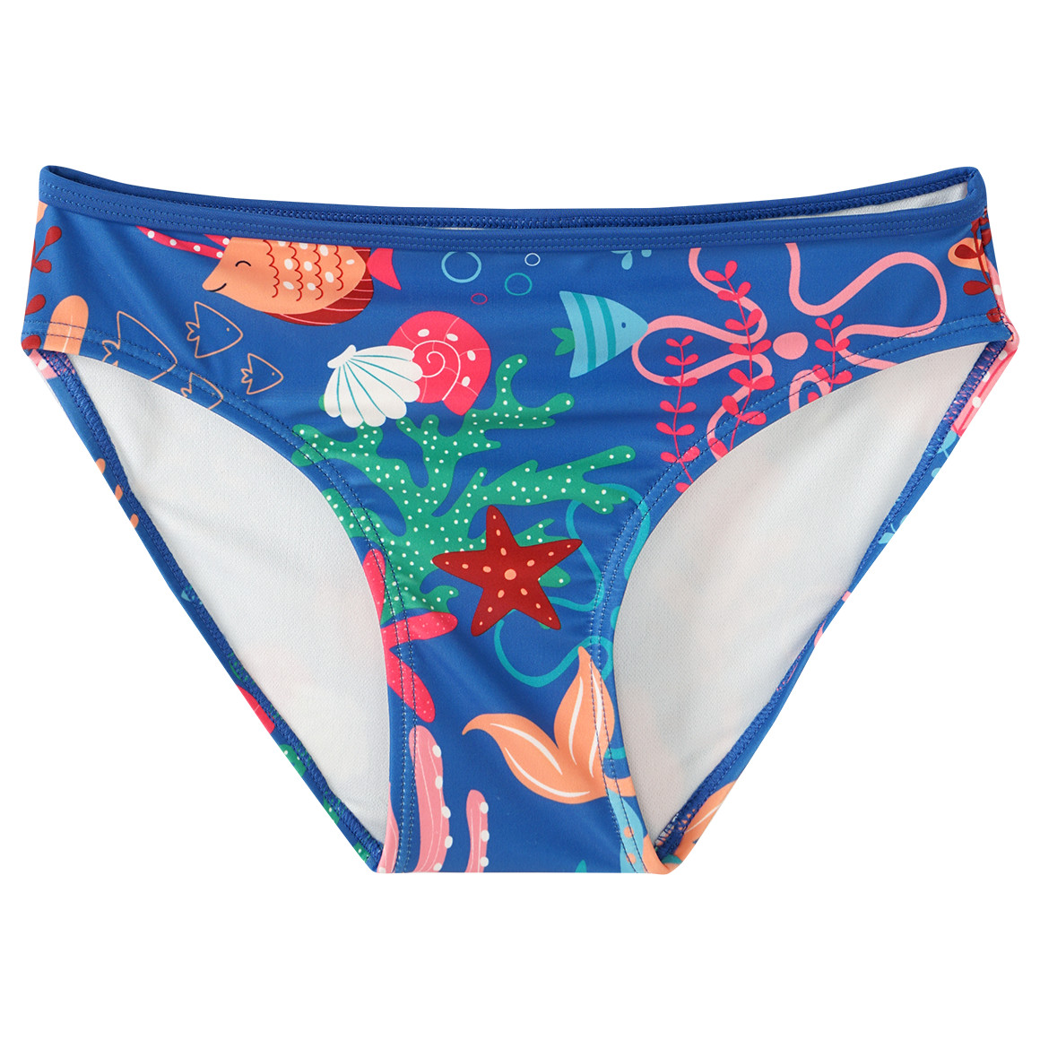 Famy Mädchen Bikini mit Meerestiere-Motiv blau / bunt