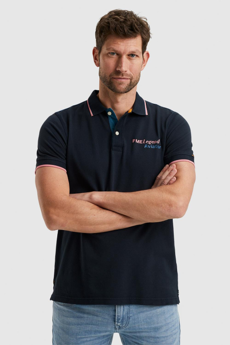 PME legend blauwe heren polo