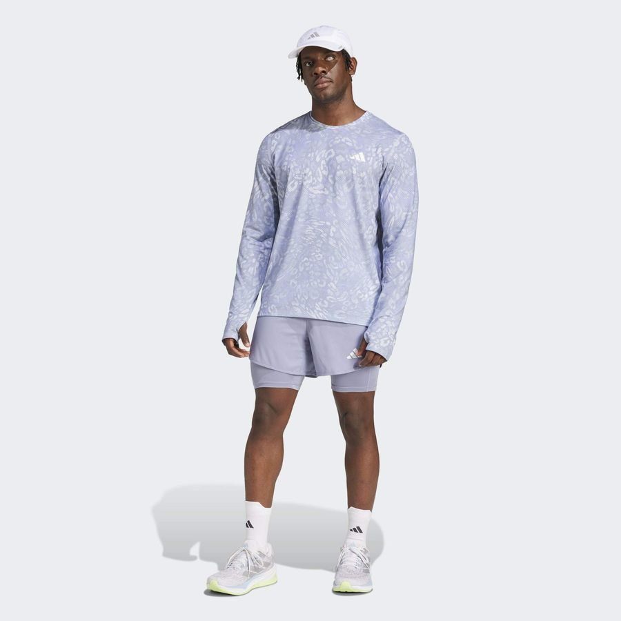 Adidas T-shirt à manches longues Own the Run CLIMACOOL 3 bandes