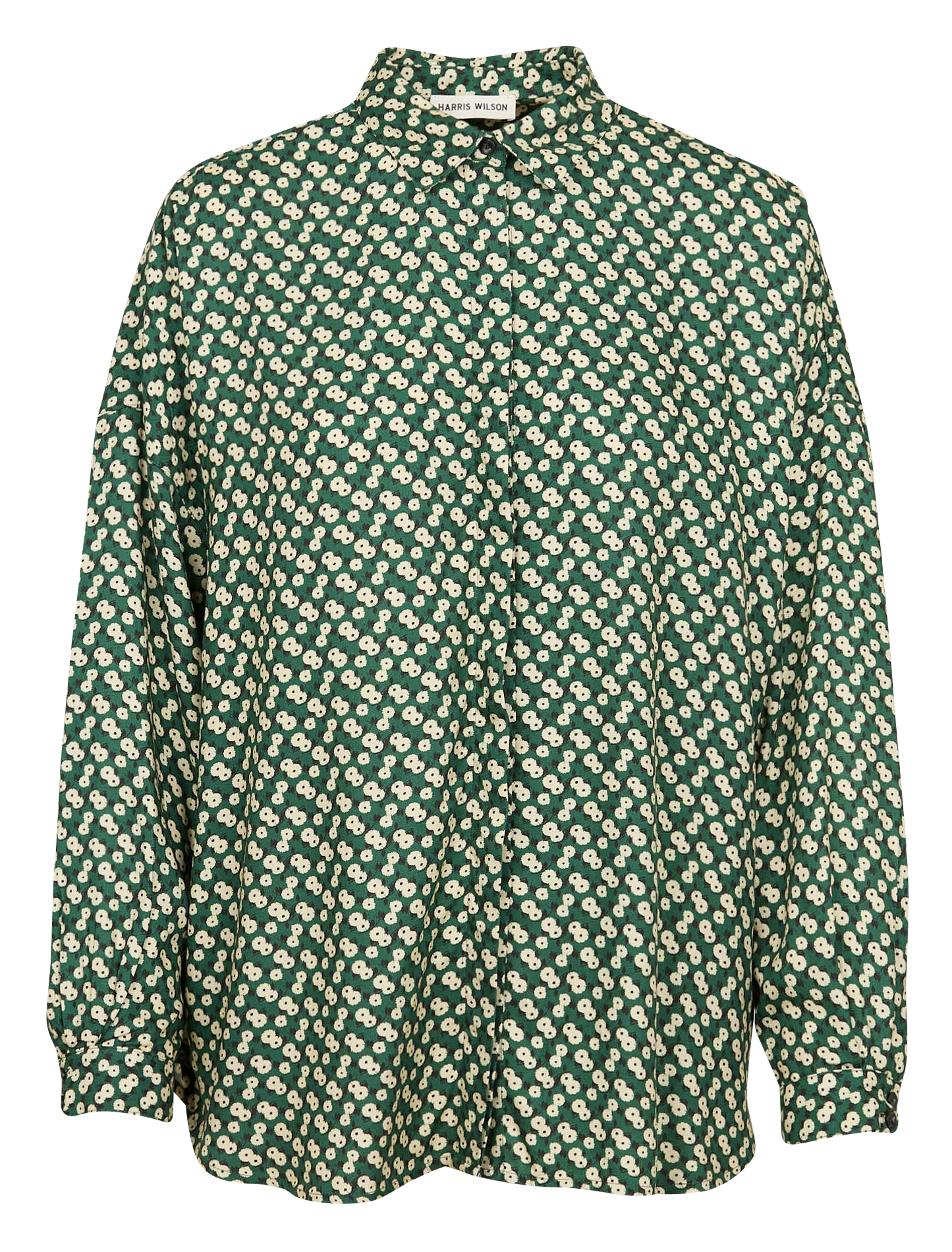 FLAURA - Chemise col classique imprimé fleuri | Vert