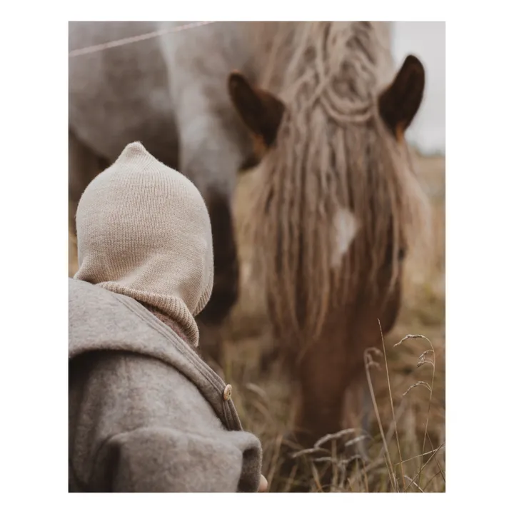 Hvid Cagoule Eddy Laine Mérinos | Beige