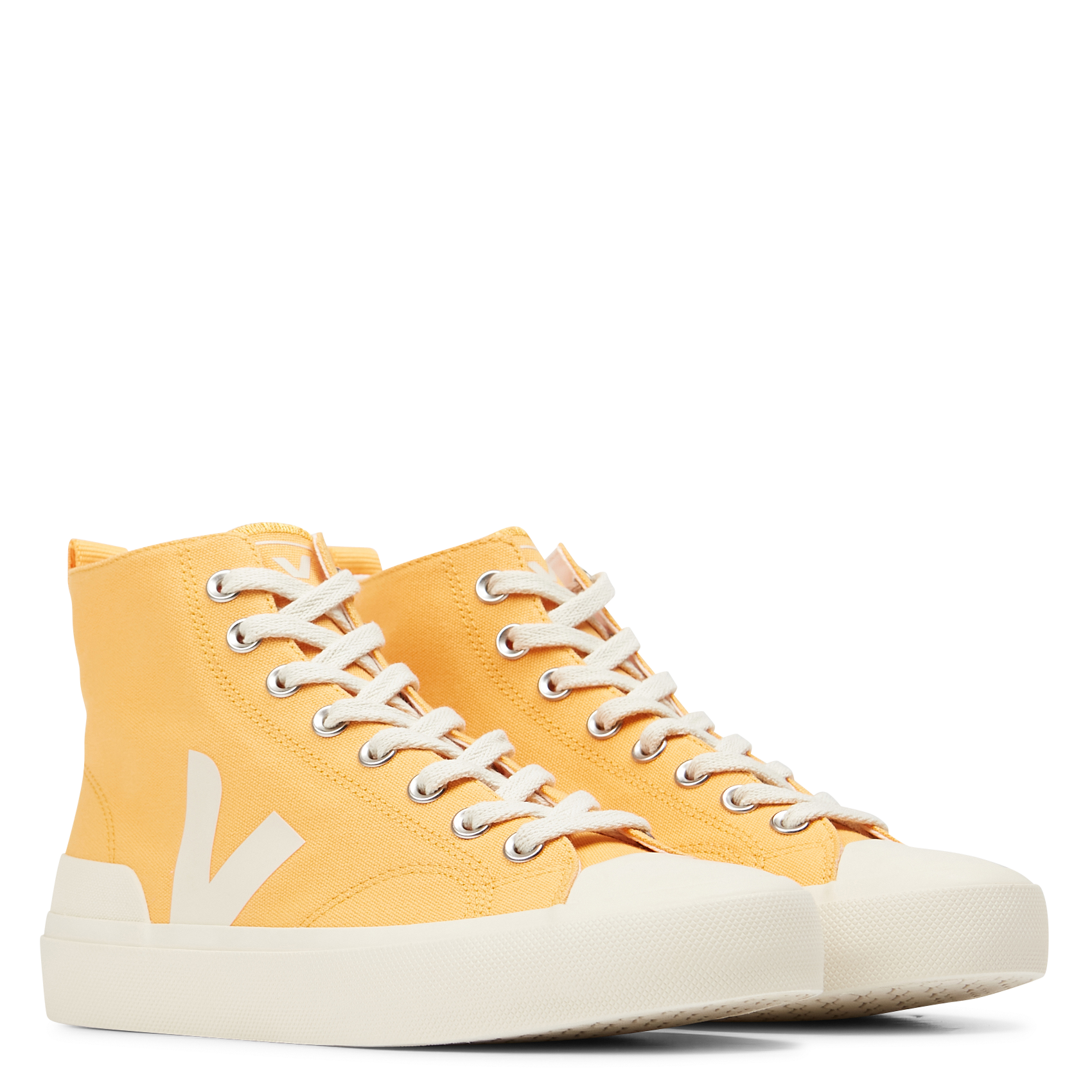WATA II CANVAS - Baskets montantes en coton | Jaune