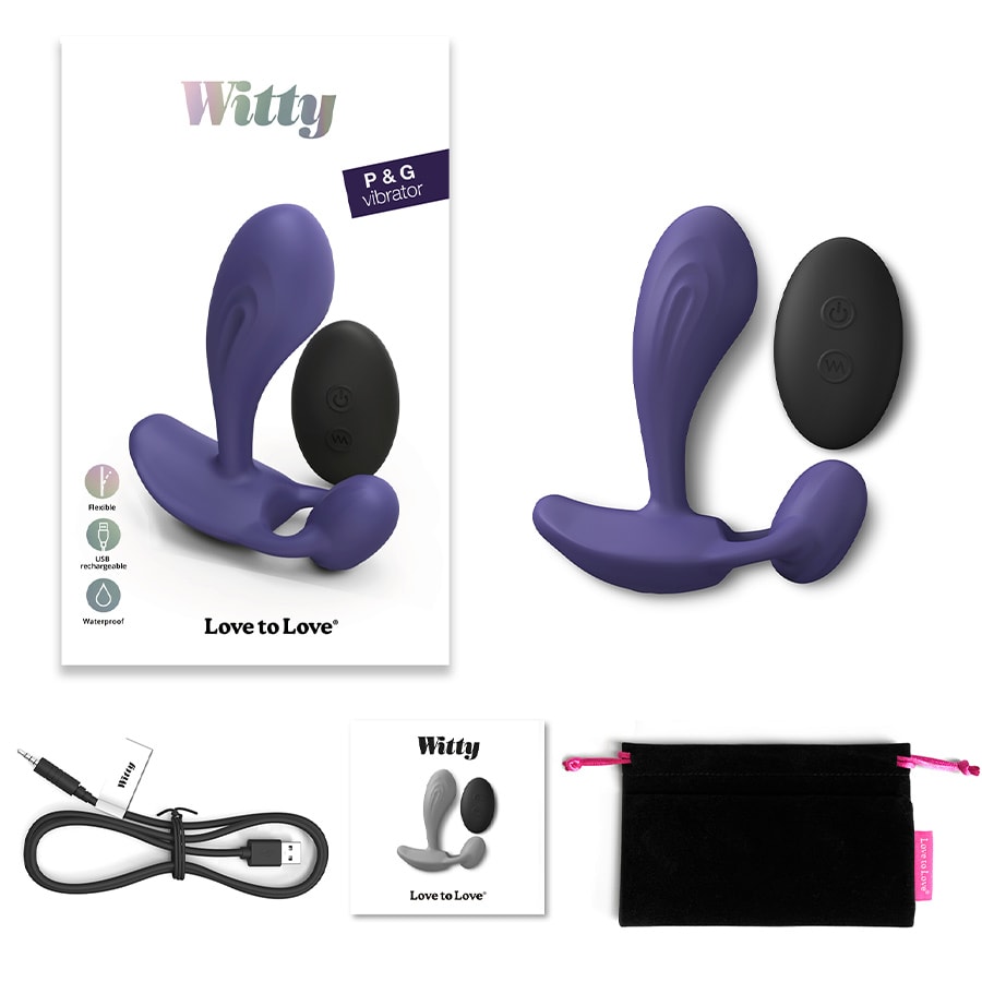 Vibromasseur télécommandé - Wiity - Violet - 10 modes