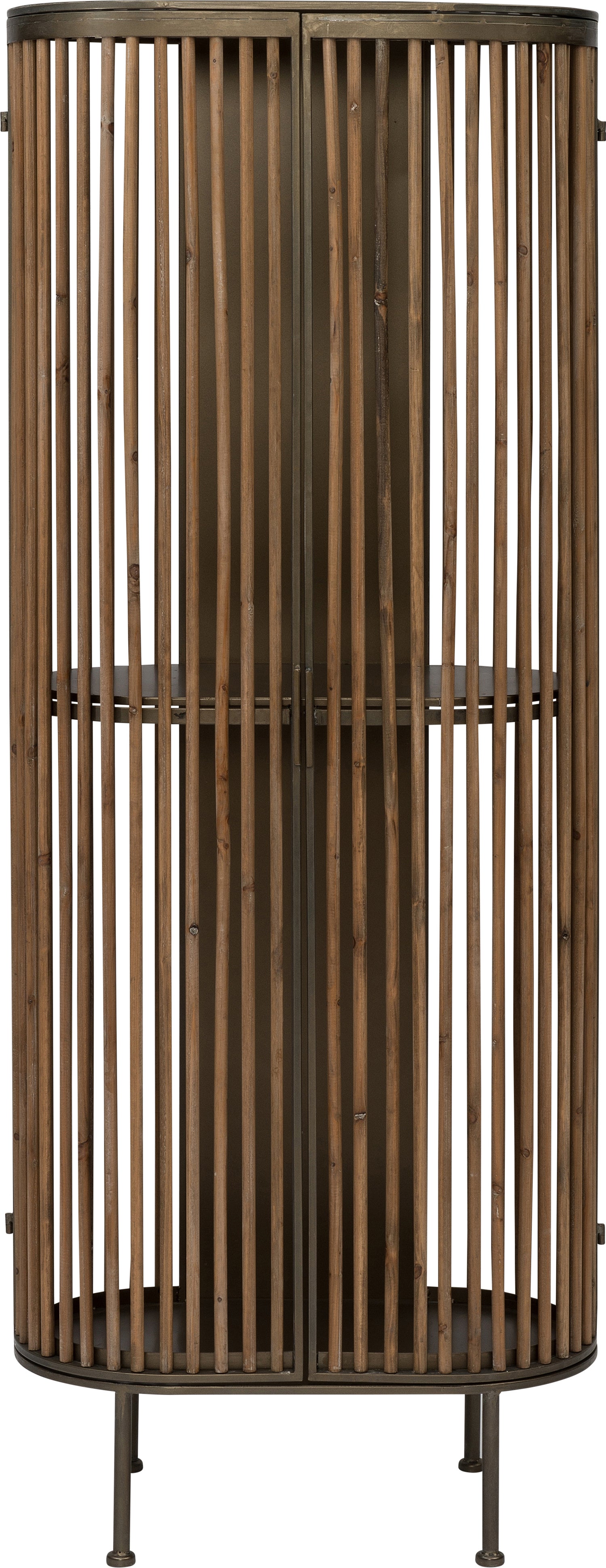 Intratuin kast Luc zwart 72 x 41,5 x 181 cm