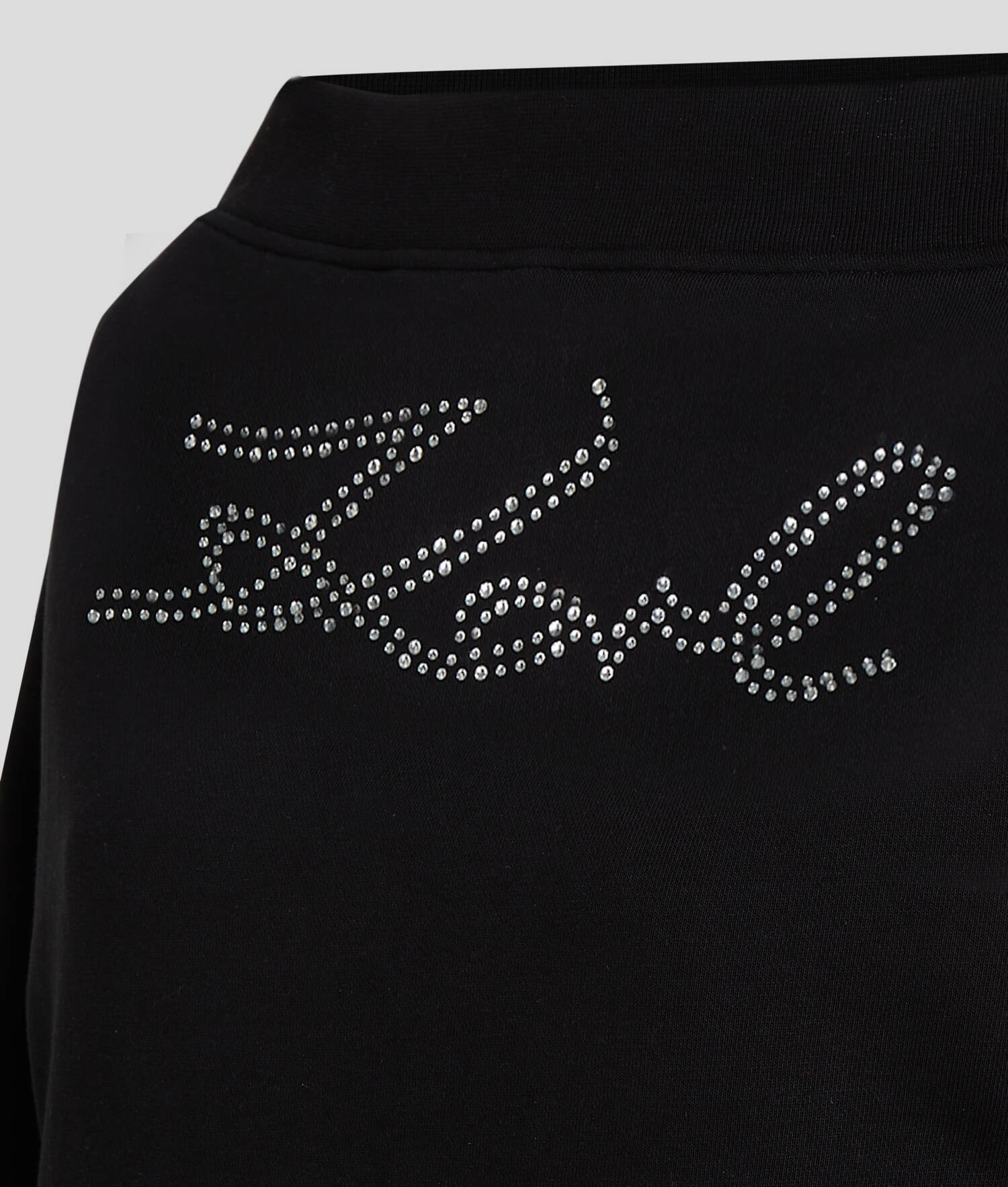 SWEAT-SHIRT À STRASS KARL SIGNATURE