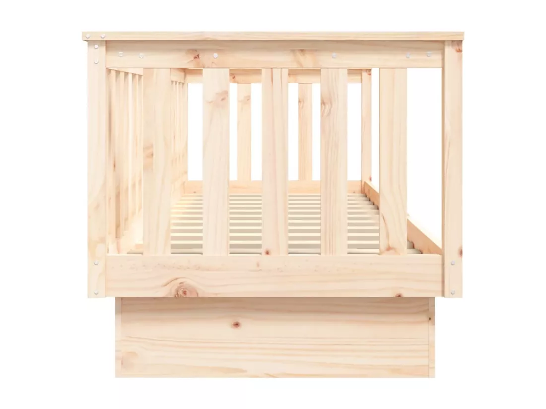 Lit de jour sans matelas 90x190 cm bois de pin massif