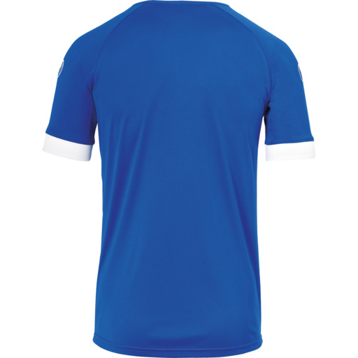 Camisa de manga curta da Divisão II, azul/branca, Uhlsport