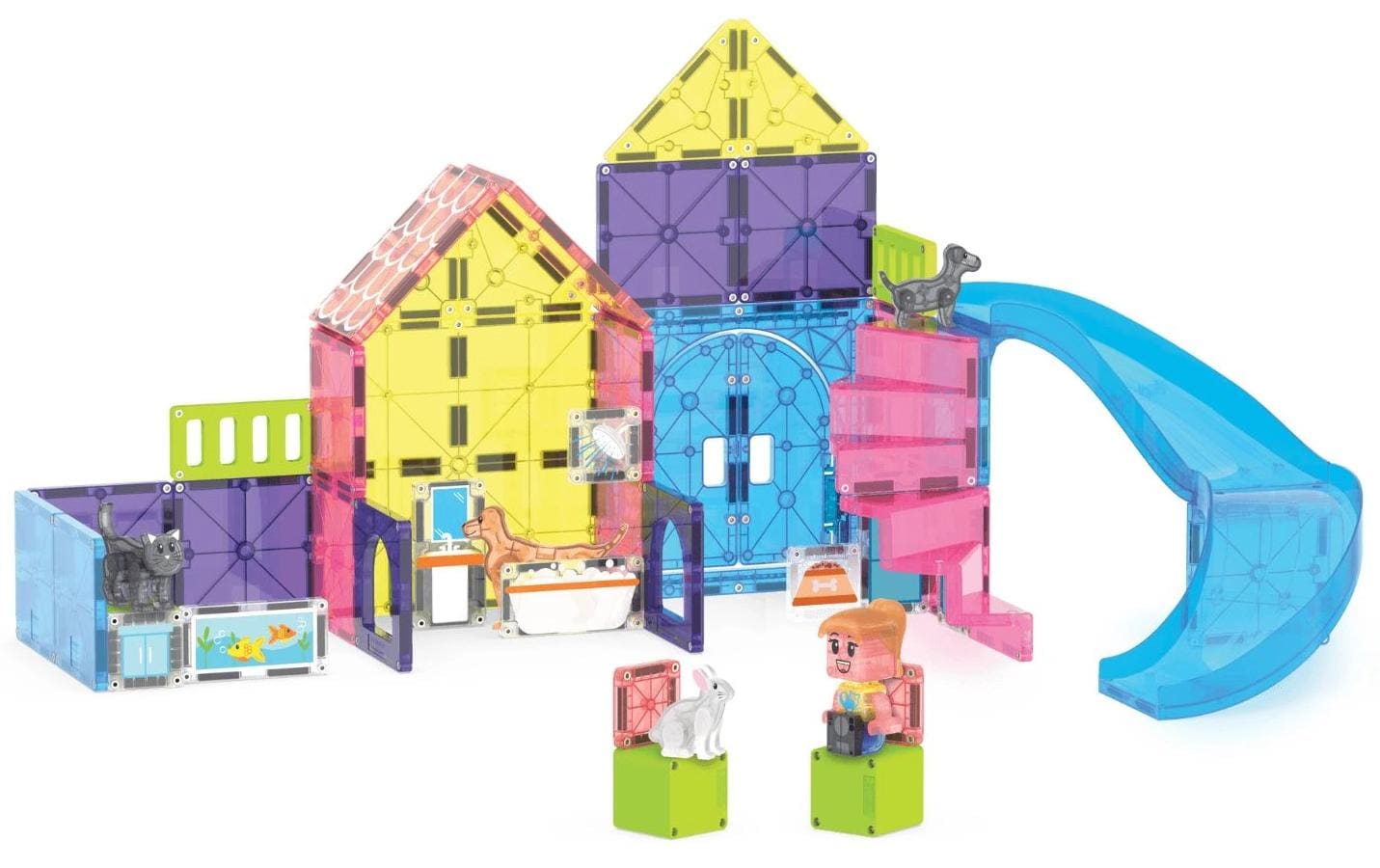Pet Playhouse 50 TeileBau-Set mit 50 magnetischen Teilen