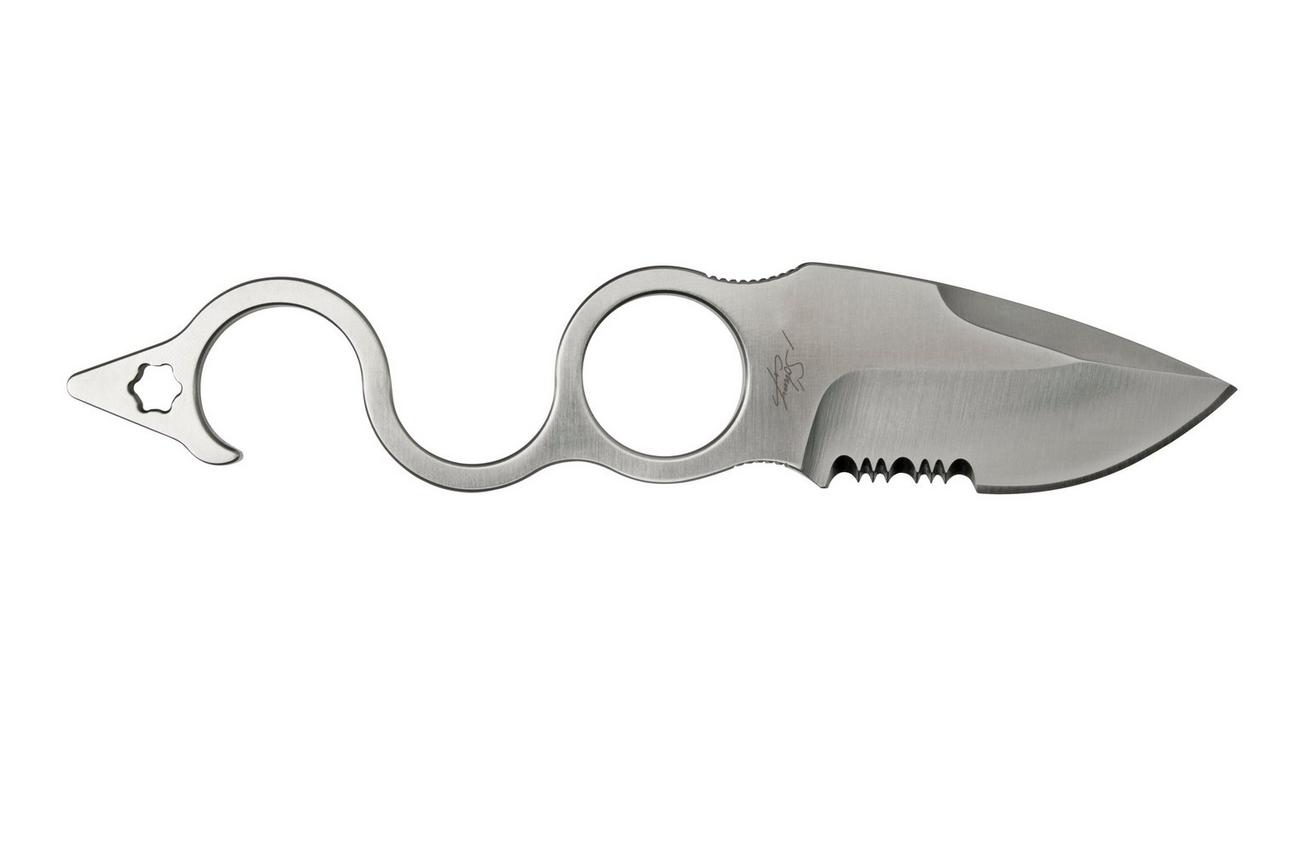 Amare Knives 6F Serration Sixth-Finger 202105 droppoint, vaststaand mes