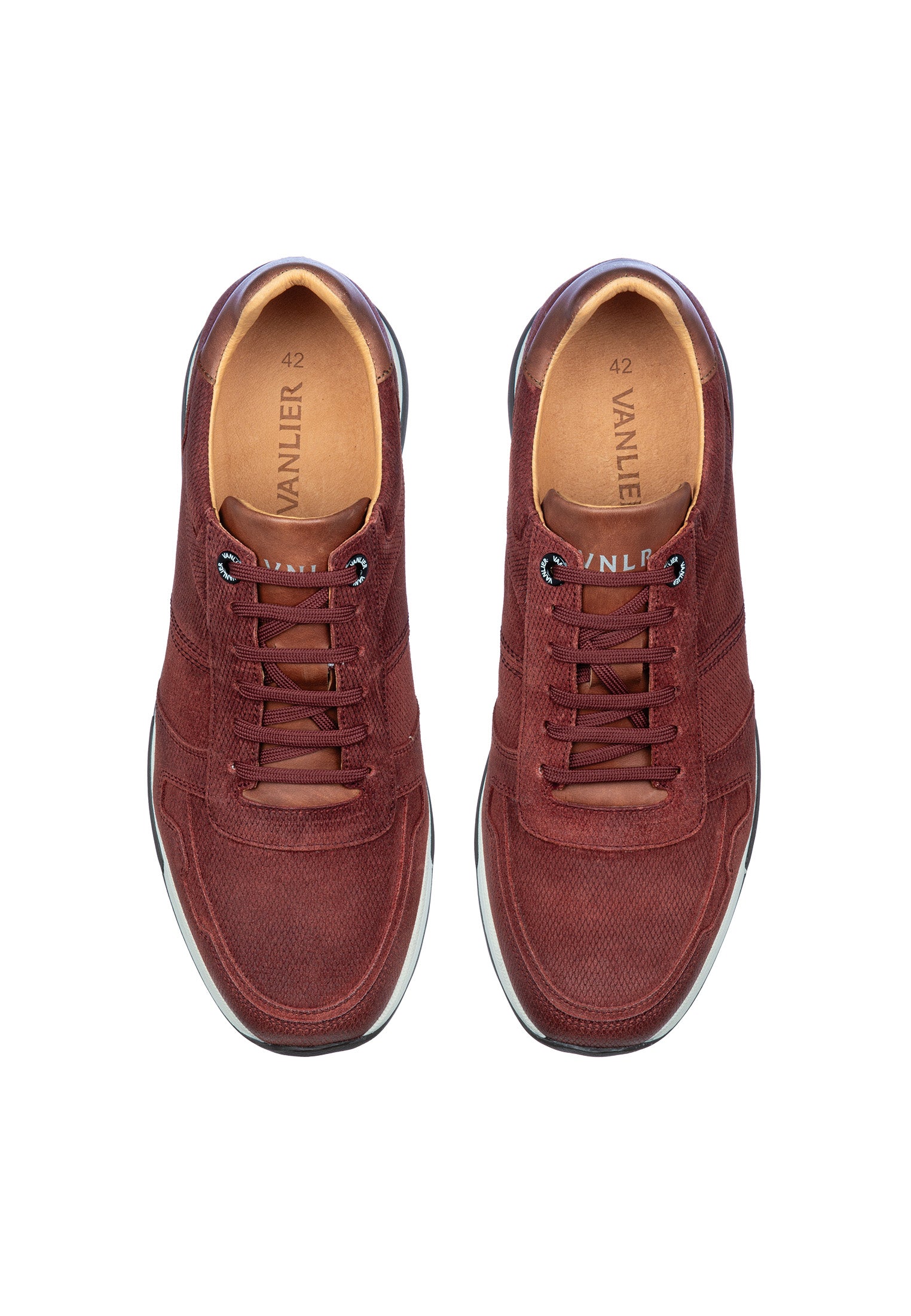 Bordo rood suède Positano sneaker