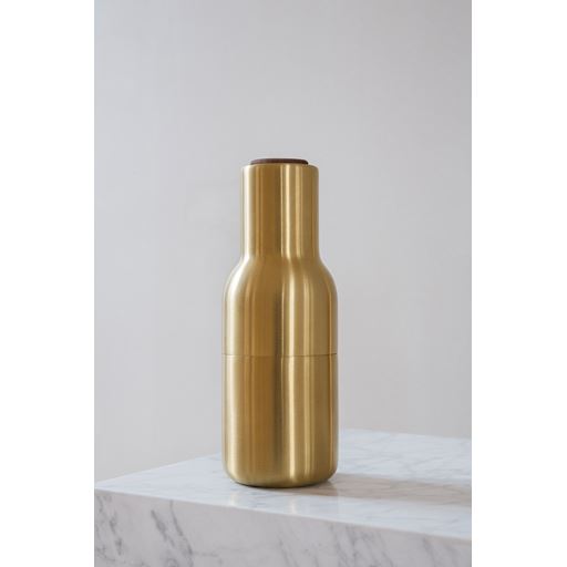 Audo Bottle Kværnsæt, Brass/Walnut