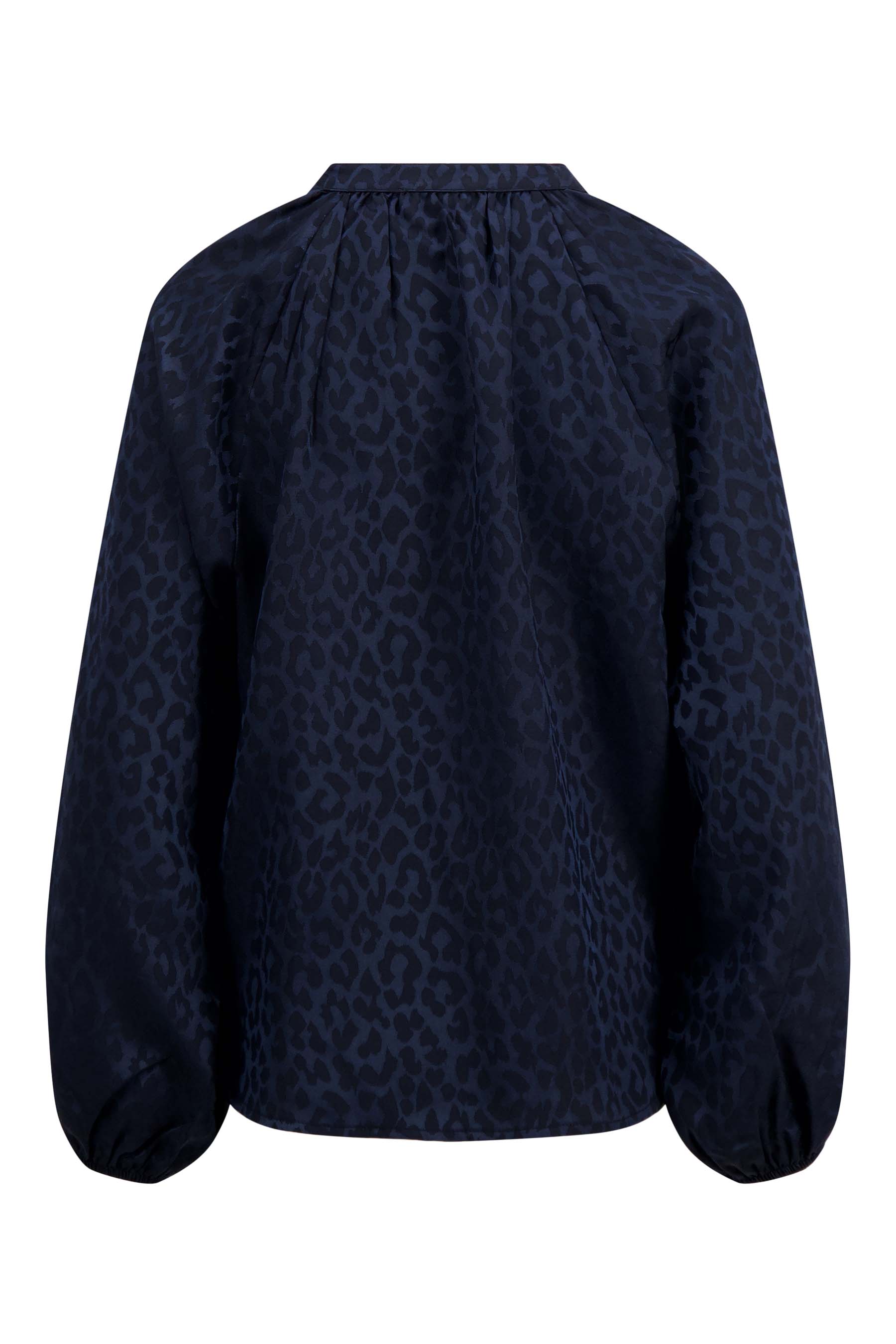 satijnen jacquard blouse