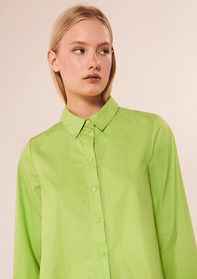 Chemise Callieverte en popeline